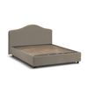 Talamo Italia Cama Doble Con Contenedor Claudia, Made In Italy, Cama Con Tapizado En Tela, Apertura Frontal, Con Colchón De 160x190 Cm Incluido, Taupe