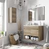 Mueble De Baño De Pared Con Una Puerta Y Una Balda Interior