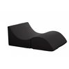 Puf Talamo Italia Clever Doble, 100% Made In Italy, Puf Convertible En Chaise Longue En Ecopiel, Cm 100x200h70, Color Negro