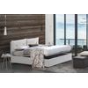 Talamo Italia Cama Doble Con Contenedor Giulia, Made In Italy, Cama Con Tapizado De Cuero Ecológico, Apertura Frontal, Con Colchón De 160x190 Cm Incluido, Blanco