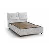 Talamo Italia Cama Doble Con Contenedor Giulia, Made In Italy, Cama Con Tapizado De Cuero Ecológico, Apertura Frontal, Con Colchón De 160x190 Cm Incluido, Blanco