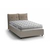 Talamo Italia Cama Doble Con Contenedor Giulia, Made In Italy, Cama Con Revestimiento De Cuero Ecológico, Apertura Frontal, Con Colchón De 160x190 Cm Incluido, Gris Paloma