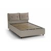 Talamo Italia Cama Doble Con Contenedor Giulia, Made In Italy, Cama Con Revestimiento De Cuero Ecológico, Apertura Frontal, Con Colchón De 160x190 Cm Incluido, Gris Paloma