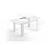 Mesa De Comedor Extensible, Color Blanco Mate, Medidas 140 X 78 X 90 Cm