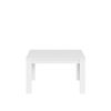 Mesa De Comedor Extensible, Color Blanco Mate, Medidas 140 X 78 X 90 Cm