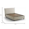 Cama Plaza Y Media Beige 205x135h95 Cm