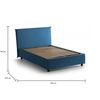 Cama Plaza Y Media Azul 215x135h95 Cm