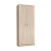 Armario Multiusos 2 Puertas Roble 73x37h180 Cm