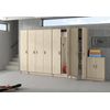 Armario Multiusos 2 Puertas Roble 73x37h180 Cm