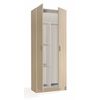 Armario Multiusos 2 Puertas Roble 73x37h180 Cm