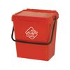 Contenedor De Basura Rojo 40x30.5h39 Cm