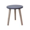 Mesita Baja Madera Moderno Gris Mdf Paulownia 39x34x34 Rebecca Mobili