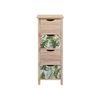 Cajonera 4 Cajones Madera Verde Moderno 84x34x27 Rebecca Mobili