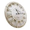 Reloj De Pared Shabby Vintage Madera Blanco 50x50x4,5 Rebecca Mobili