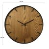 Reloj Decorativo Pared Hogar Mdf Marrón Negro Salón 40x40x4,5 Rebecca Mobili