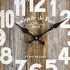 Reloj De Pared Relojes Vintage Rustico Madera 34x34x4 Rebecca Mobili