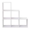 Estantería Libreria Moderna Mdf Blanco 6 Cuartos 97,5x97,5x29 Rebecca Mobili