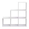 Estantería Libreria Moderna Mdf Blanco 6 Cuartos 97,5x97,5x29 Rebecca Mobili