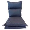 Futon Sillón Yoga Azul Jeans Metal Poliéster Reclinable 70x56x70 Rebecca Mobili