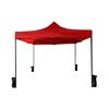 Gazebo Plegable Rojo Con Saco 4 Pesos Metal Poliester 3x3 Rebecca Mobili