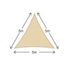 Cortina A Vela Parasol Toalla Triangular Beige Polietilene 5x5x5 Rebecca Mobili