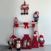 Gnome Piernas Largas Elf Gris Rojo Tela Navidad Idea 67x10x14 Rebecca Mobili