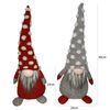 2 Elfos Gnomos Decorativos Paño Rojo Gris Decoración 48x20x14 Rebecca Mobili