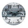 Reloj De Pared Blanco Gris Azul Mdf Shabby Round 33,8x33,8x4 Rebecca Mobili