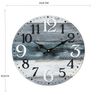 Reloj De Pared Blanco Gris Azul Mdf Shabby Round 33,8x33,8x4 Rebecca Mobili