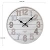 Reloj De Pared Mdf Blanco Cocina Salón 33.8x33.8x4 Rebecca Mobili