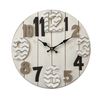 Reloj Colgante Moderno Blanco Mdf Cocina Dormitorio 40x40x4,5 Rebecca Mobili