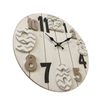 Reloj Colgante Moderno Blanco Mdf Cocina Dormitorio 40x40x4,5 Rebecca Mobili