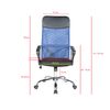 Silla Oficina Negro Azul Polipiel Respirable 113/123x57,5x58,5 Rebecca Mobili