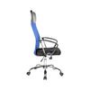 Silla Oficina Negro Azul Polipiel Respirable 113/123x57,5x58,5 Rebecca Mobili