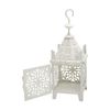 Candelabro Linterna Colgante  Metal Blanco 38x14x14 Rebecca Mobili