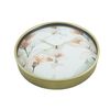 Reloj De Pared Decorativo Mdf Metal Vidrio Blanco Oro 40x40x6 Rebecca Mobili