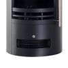 Chimenea Eléctrica Led Efecto Llama 3d Ajustable 1000w 2000w Negro Rebecca Mobili