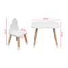 Juego De Mesa Y 2 Sillas Para Niños Mesa De Madera Blanca Para Niños Juegos De Mesa Rebecca Mobili