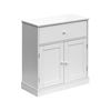 Armario Gabinete De Baño Con Cajon 2 Puertas De Madera Blanco Rebecca Mobili