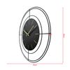 Reloj De Pared Analógico Grande Metal Negro Dorado 50 Cm Rebecca Mobili