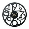 Reloj Colgante Relojes Modernos En Metal Negro Números Grandes Rebecca Mobili