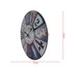 Reloj Decorativo Relojes De Pared Mdf Blanco Marrón Gris Estilo Retro Rebecca Mobili