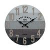 Reloj De Pared Shabby Relojes Vintage Gris Negro Marrón Mdf Rebecca Mobili