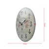 Reloj De Pared Redondo Mdf Blanco Impresión Floral Estilo Shabby Rebecca Mobili