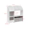 Organizador De Juguetes Mueble Habitación Infantil Mdf Blanco Con 2 Cajas 5 Compartimentos Rebecca Mobili