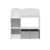 Organizador De Juguetes Mueble Habitación Infantil Mdf Blanco Con 2 Cajas 5 Compartimentos Rebecca Mobili