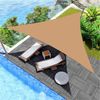 Toldo Vela Rhus 300x300x300 Poliéster Impermeable Acero Beige Oscuro Rebecca Mobili