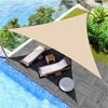 Toldo Vela Gulab 360x360x360 Poliéster Impermeable Acero Blanco Crema Rebecca Mobili