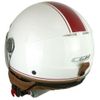 Casco Jet 109v Globo Vintage Blanco Rojo Cgm