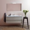 Mueble Baño 120cm Olmo León Con Lavabo Individual Y Espejo Berlin